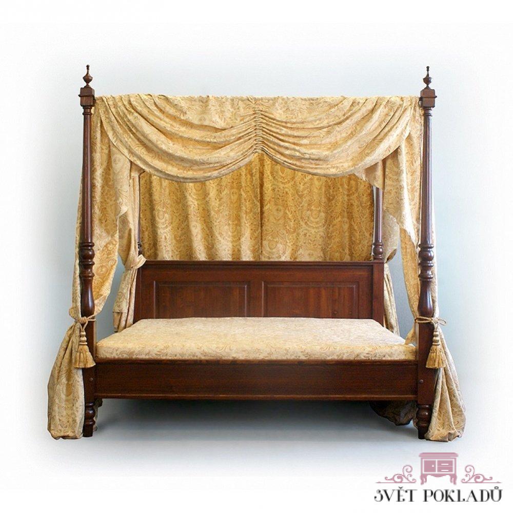 Starožitná postel zlatá 